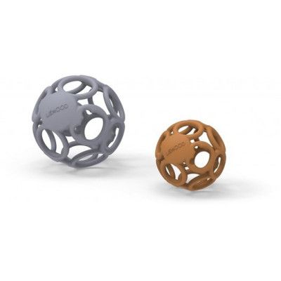 Liewood bitleksak boll Jasmin 2-pack, blue wave/mustard