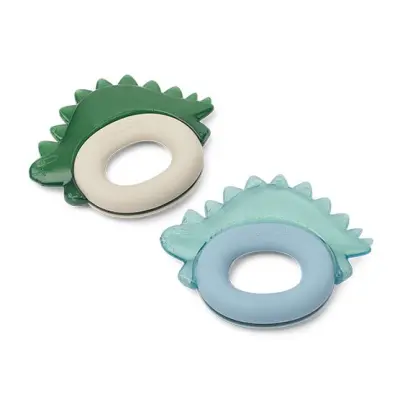 Liewood bitring Rita Dino 2-pack, blue fog multi mix