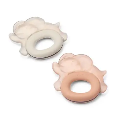 Liewood bitring Rita Elephant 2-pack, pale tuscany/sandy