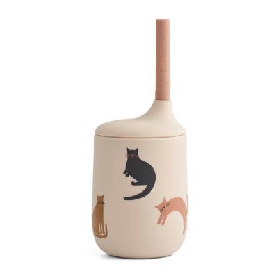 Liewood drickpipsmugg spillfri Ellis, miauw/apple