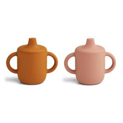 Liewood drickpipsmugg spillfri Neil 2-p, dark rose/mustard