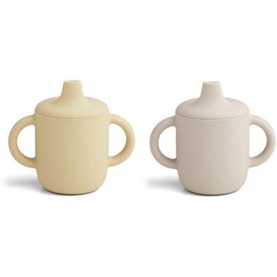 Liewood drickpipsmugg spillfri Neil 2-p, sandy/wheat yellow