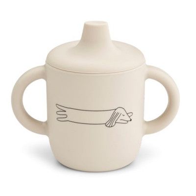 Liewood drickpipsmugg spillfri Neil silikon, hund/sand