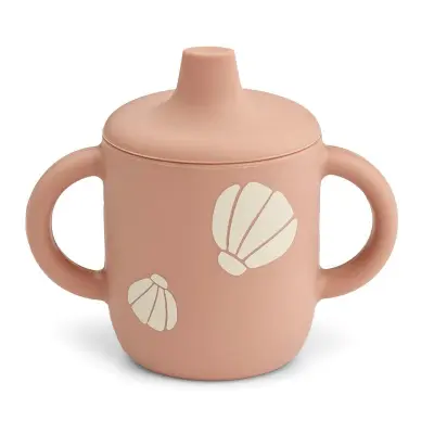 Liewood drickpipsmugg spillfri Neil silikon, snäcka/tuscany