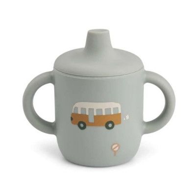 Liewood drickpipsmugg spillfri Neil silikon,vehicles/blue