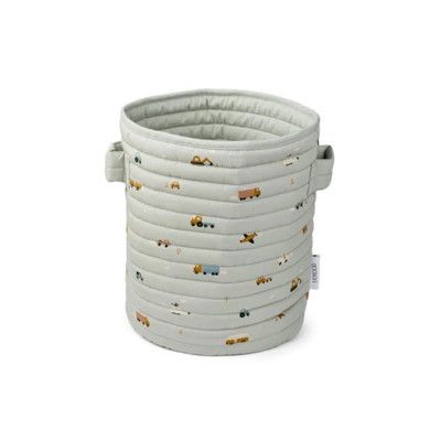 Liewood förvaringskorg quilt Ally, fordon/duvblå