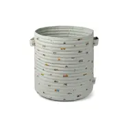 Liewood förvaringskorg quilt Lia, fordon/duvblå