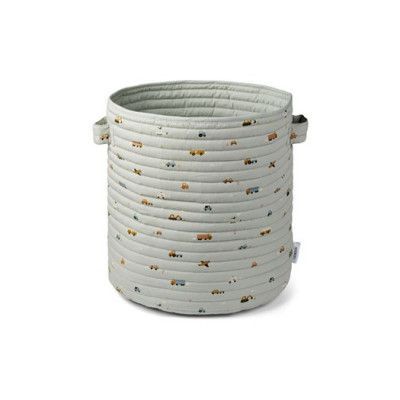 Liewood förvaringskorg quilt Lia, fordon/duvblå