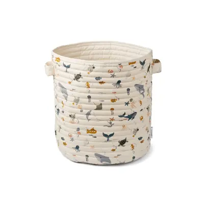 Liewood förvaringskorg quilt Lia, sea creature/sandy