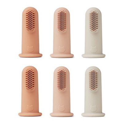 Liewood fingertandborste Simon 6-pack, rose multi mix