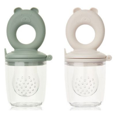 Liewood food feeder Miranda, bear faune green/sandy