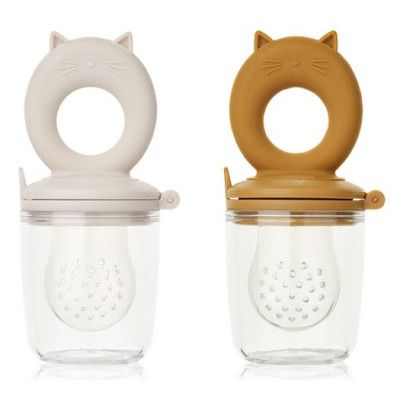Liewood food feeder Miranda, cat sandy/golden caramel