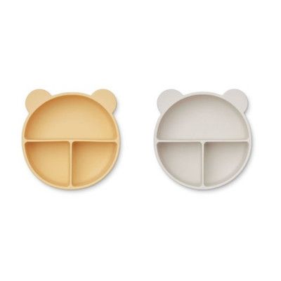 Liewood indelad tallrik Connie, jojoba/sea shell