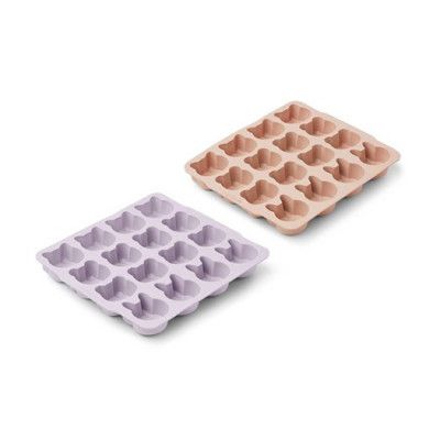 Liewood istärningsfack silikon Sonny 2-pack, lavender mix