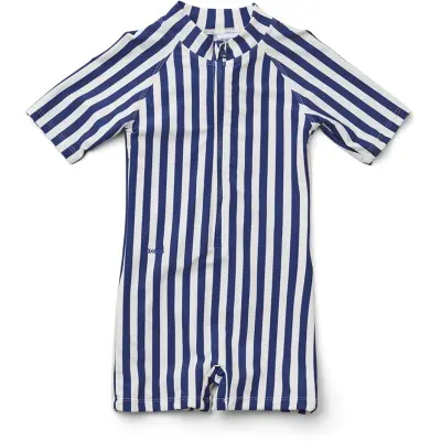 Liewood UV-dräkt/jumpsuit Max Swim stl 56/62, stripe navy