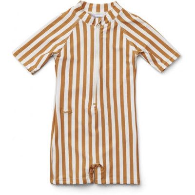 Liewood UV-dräkt/jumpsuit Max Swim stl 68/74, stripe mustard