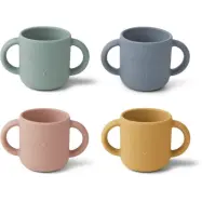 Liewood mugg Gene i silikon 4-pack, rabbit multi mix