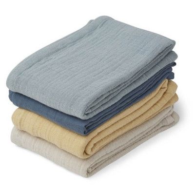 Liewood muslinfilt Leon 4-pack, blue multi mix