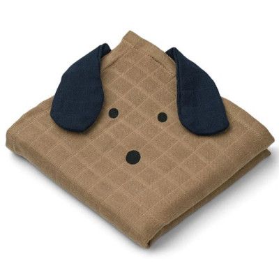 Liewood muslinfilt Hannah 2-pack, dog/sandy mix