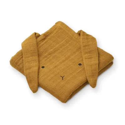 Liewood muslinfilt Hannah 2-pack, rabbit golden caramel