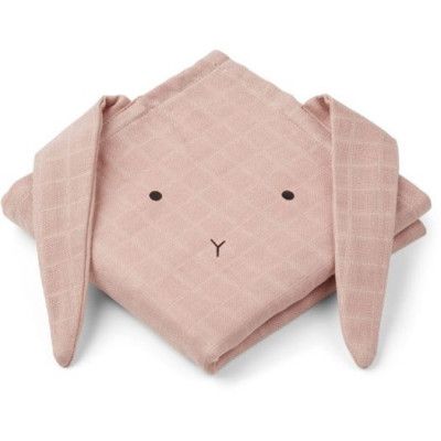 Liewood muslinfilt Hannah 2-pack, rabbit rose
