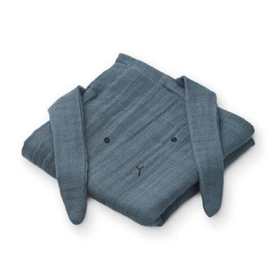 Liewood muslinfilt Hannah 2-pack, rabbit whale blue