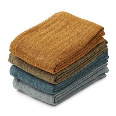 Liewood muslinfilt Leon 4-pack, whale blue multi mix