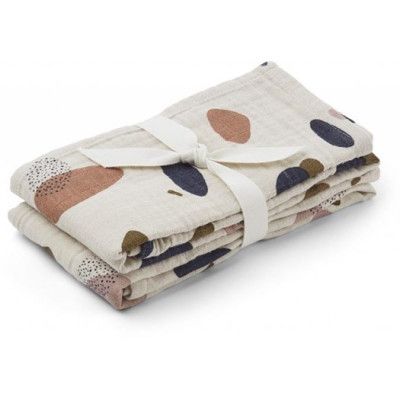 Liewood muslinfilt Lewis 2-pack, bubbly sandy