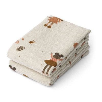 Liewood muslinfilt Lewis 2-pack, doll/sandy mix