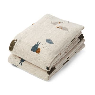 Liewood muslinfilt Lewis 2-pack, friendship sandy mix