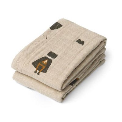 Liewood muslinfilt Lewis 2-pack, superhero/dune mix