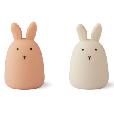 Liewood nattlampa Callie 2-pack, rabbit tuscany rose/sandy