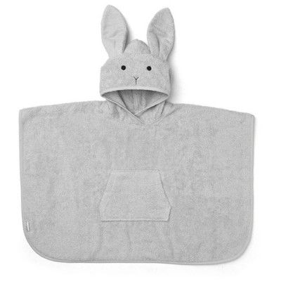 Liewood poncho Orla 2-4 år, rabbit dumbo grey