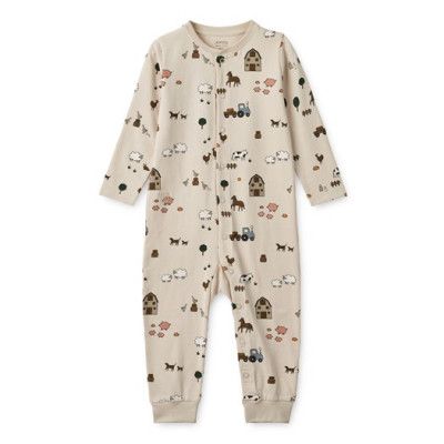 Liewood pyjamas Birk stl 62, bondgård/sand