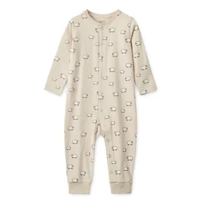 Liewood pyjamas Birk stl 62, får/sand