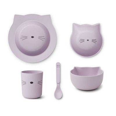 Liewood servis Joana 4 delar, cat light lavender