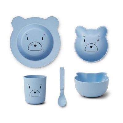 Liewood servis Joana 4 delar, Mr bear sky blue