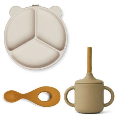 Liewood servis Lance silikon 3 delar, oat multi mix