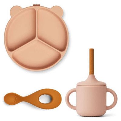 Liewood servis Lance silikon 3 delar, rose multi mix