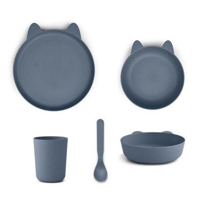 Liewood servis Paul 5 delar, rabbit blue wave