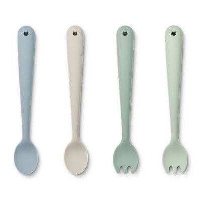 Liewood silikonbestick Shea 4-pack, dusty mint multi mix