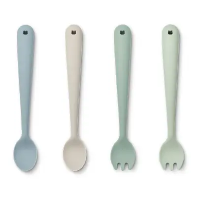 Liewood silikonbestick Shea 4-pack, dusty mint multi mix