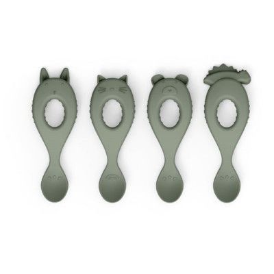 Liewood silikonsked Liva 4-pack, faune green