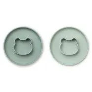 Liewood tallrik Gordon 2-pack, Mr Bear mint mix