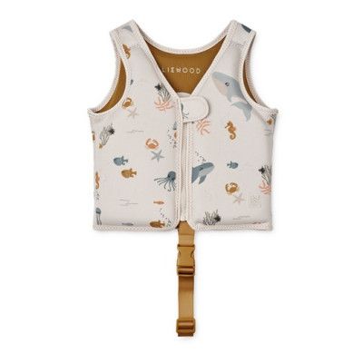 Liewood simväst Dove 11-15 kg, sea creature/sandy