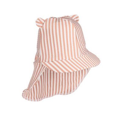 Liewood solhatt Senia stl 0-6m, stripe coral blush/creme