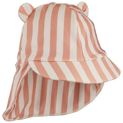 Liewood solhatt Senia stl 1-2 år, stripe coral blush/creme, 1-2 år