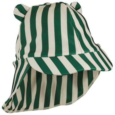 Liewood solhatt Senia stl 3-6 mån, stripe garden green/sandy, 3-6 mån