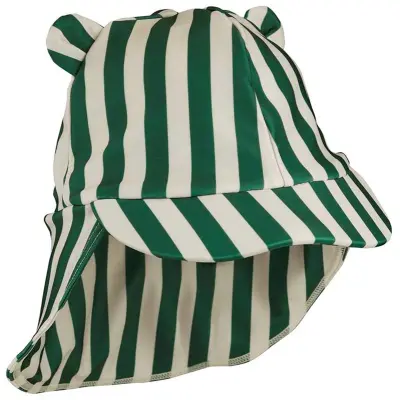 Liewood solhatt Senia stl 3-6 mån, stripe garden green/sandy, 3-6 mån
