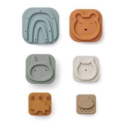 Liewood stapelkuber Zuzu, almond multi mix